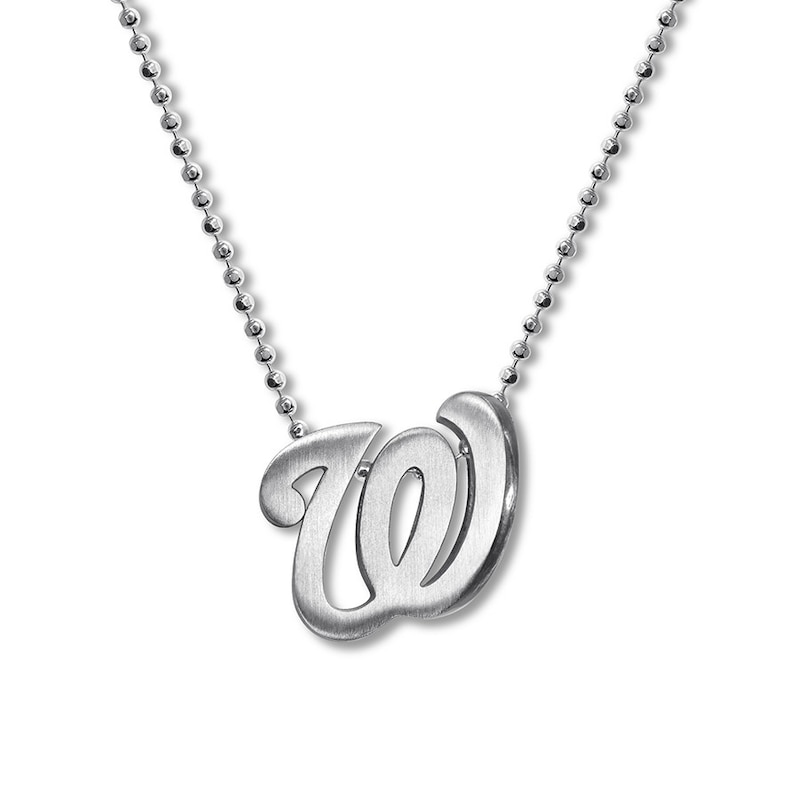 Main Image 1 of Alex Woo MLB Washington Nationals Necklace Sterling Silver 16"