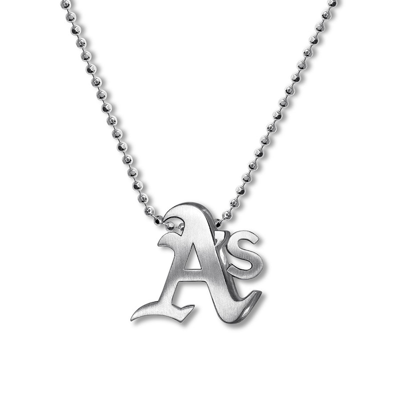 Alex Woo MLB Oakland Athletics Necklace Sterling Silver 16"
