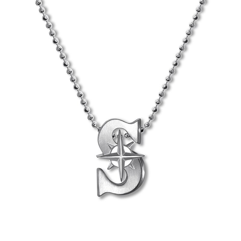 Main Image 1 of Alex Woo MLB Seattle Mariners Necklace Sterling Silver 16"