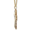 Thumbnail Image 2 of Men's Cross Necklace 1-1/2 ct tw Diamonds 10K Yellow Gold