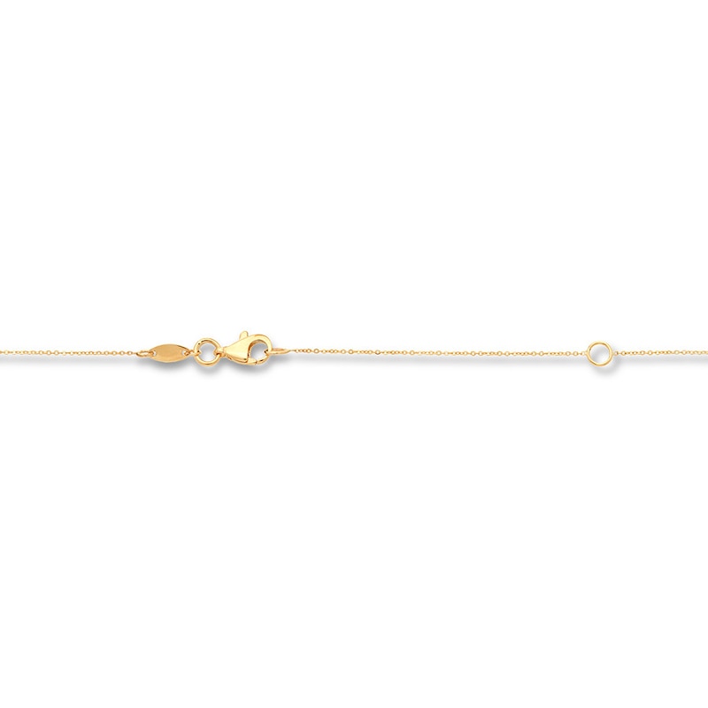 Chain Necklace 10K Yellow Gold 18" Adjustable