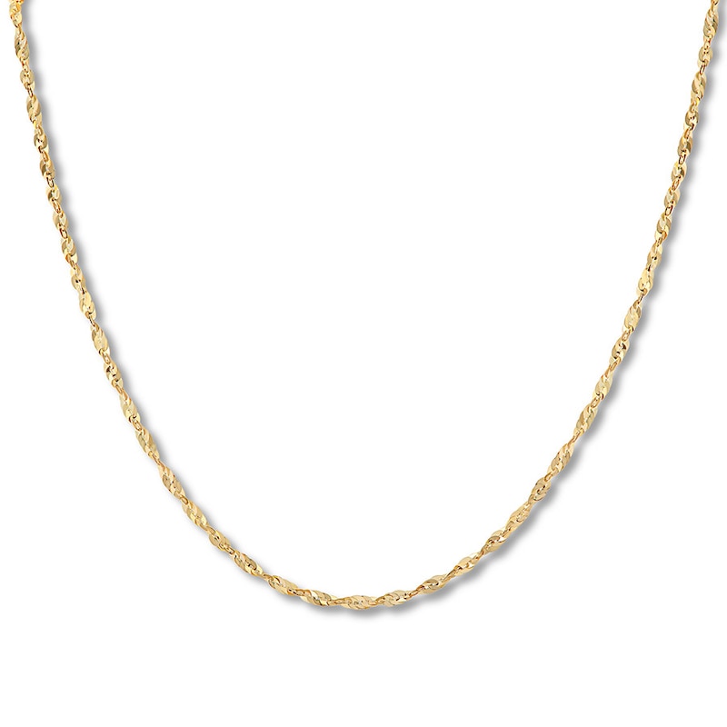 Link Chain Necklace 10K Yellow Gold 18" 3mm