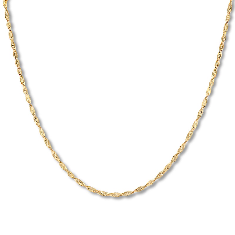 Main Image 1 of Link Chain Necklace 10K Yellow Gold 18" 3mm
