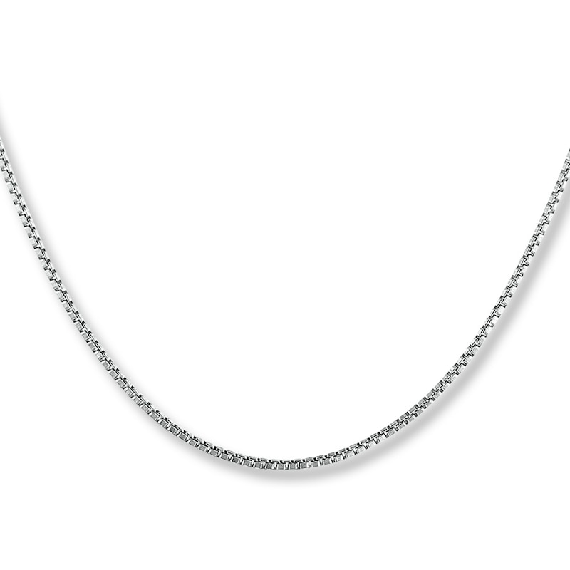 Semi-Solid Box Chain Sterling Silver 24" Length 24mm