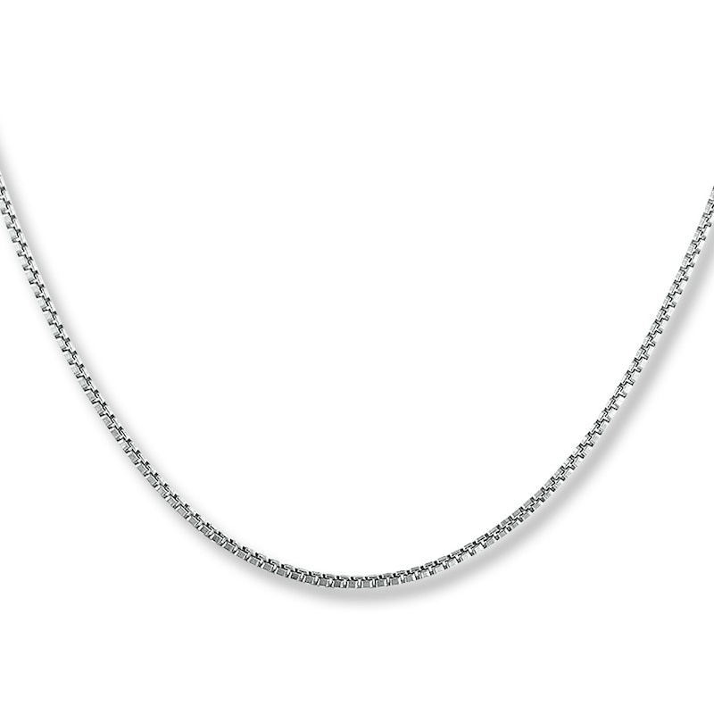 Main Image 1 of Semi-Solid Box Chain Sterling Silver 24" Length 1.15mm