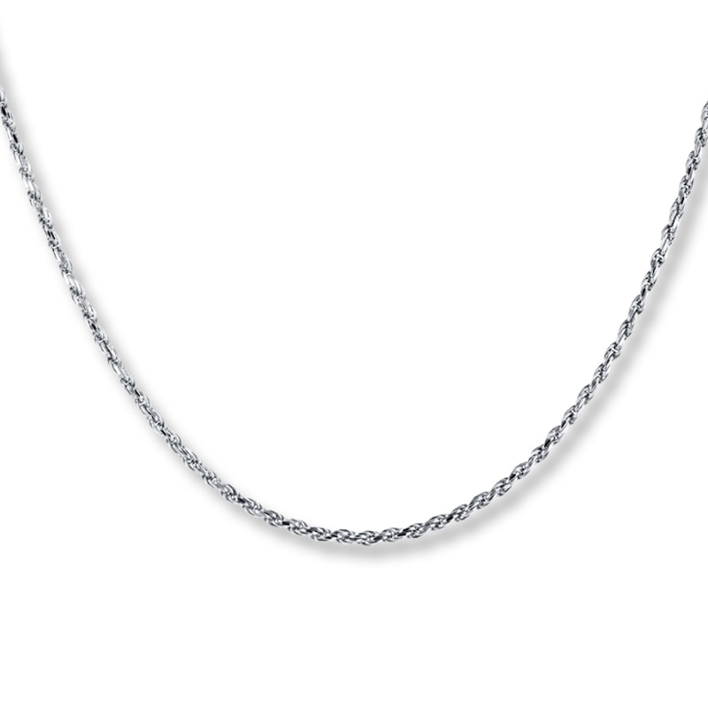 Main Image 1 of Solid Rope Chain Sterling Silver 18-inch Length 1.3mm