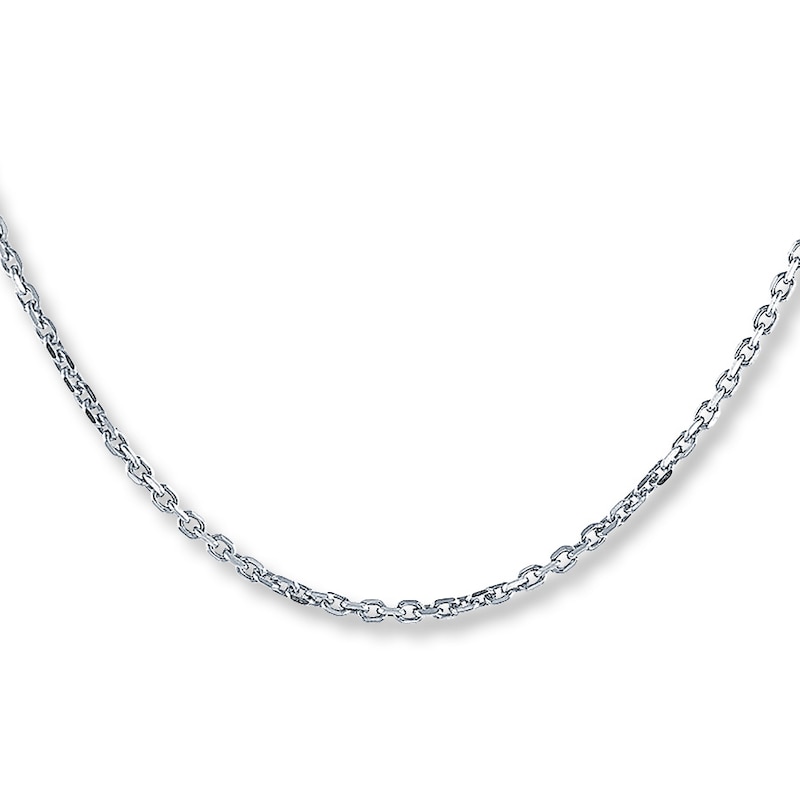 Solid Cable Chain Sterling Silver 24" Length 2mm