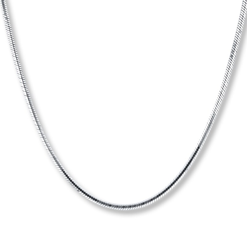 Solid Snake Chain Sterling Silver 18" Length 1.5mm