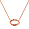 Thumbnail Image 1 of Open Curve Necklace 10K Rose Gold 18"