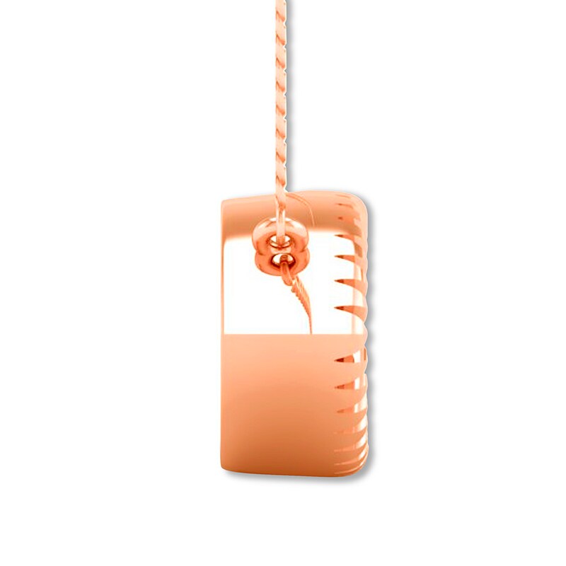 Main Image 2 of Open Curve Necklace 10K Rose Gold 18"