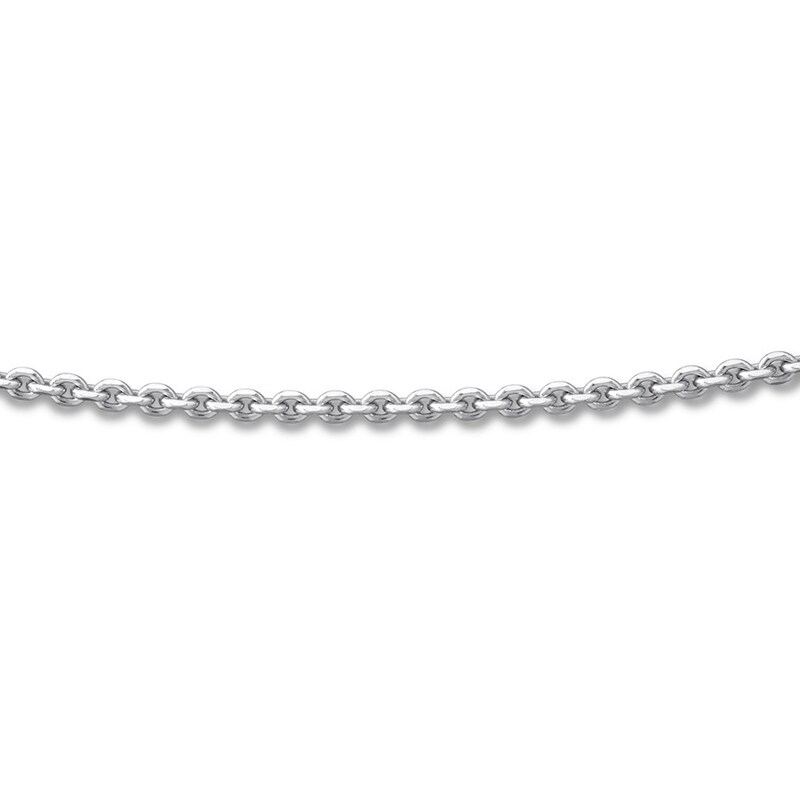 Main Image 3 of Solid Forzatina Chain Necklace Sterling Silver 24" Adjustable 1.4mm
