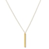 Thumbnail Image 1 of Grooved Bar Necklace 10K Yellow Gold 18"