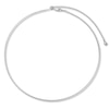 Thumbnail Image 1 of Solid Curb Chain Necklace Sterling Silver 20" Adjustable 1.4mm