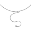 Thumbnail Image 2 of Solid Curb Chain Necklace Sterling Silver 20" Adjustable 1.4mm