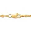 Thumbnail Image 2 of Solid Glitter Rope Chain Necklace 14K Yellow Gold 22" 2.5mm