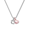 Thumbnail Image 0 of Alex Woo Heart & Paw Print Necklace Sterling Silver/14K Gold