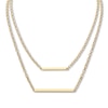 Thumbnail Image 0 of Double Bar Link Chain Necklace 10K Yellow Gold 18"