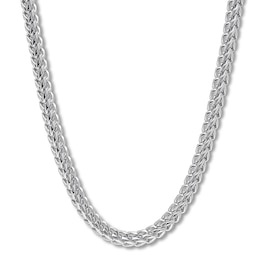 Square Franco Link Chain Stainless Steel 24&quot;