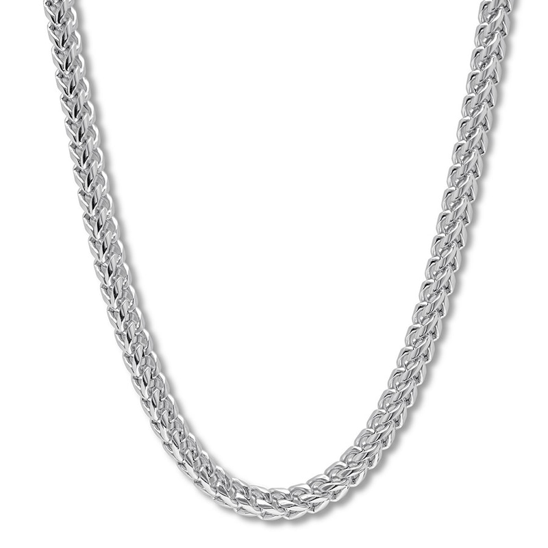 Solid Square Franco Link Chain Stainless Steel 24" 5.5mm