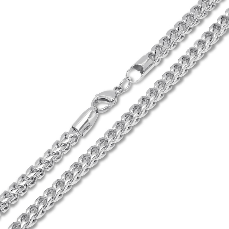 Main Image 2 of Solid Square Franco Link Chain Stainless Steel 24" 5.5mm