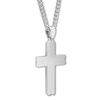 Thumbnail Image 3 of Cross Necklace 1/20 ct tw Diamonds Stainless Steel 24"