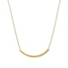 Thumbnail Image 1 of Curved Bar Necklace 10K Yellow Gold 18"