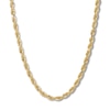 Thumbnail Image 1 of Solid Glitter Rope Chain Necklace 10K Yellow Gold 24" Length 4.5mm