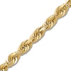 Thumbnail Image 2 of Solid Glitter Rope Chain Necklace 10K Yellow Gold 24" Length 4.5mm