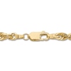 Thumbnail Image 2 of Solid Glitter Rope Chain Necklace 10K Yellow Gold 24" Length 4.5mm