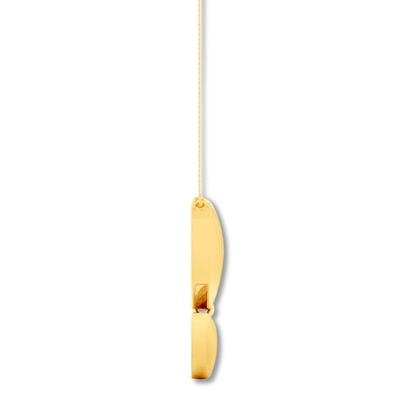 Main Image 2 of Half Circle Necklace 10K Yellow Gold 18"