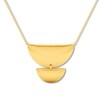 Thumbnail Image 3 of Half Circle Necklace 10K Yellow Gold 18"
