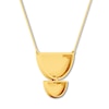 Thumbnail Image 4 of Half Circle Necklace 10K Yellow Gold 18"