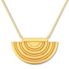 Thumbnail Image 1 of Half Circle Bar Necklace 10K Yellow Gold 18"