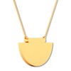 Thumbnail Image 2 of Half Circle Bar Necklace 10K Yellow Gold 18"
