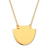 Thumbnail Image 1 of Half Circle Bar Necklace 10K Yellow Gold 18"