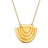 Thumbnail Image 3 of Half Circle Bar Necklace 10K Yellow Gold 18"