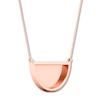 Thumbnail Image 2 of Half Circle Necklace 10K Rose Gold 18"