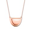 Thumbnail Image 3 of Half Circle Necklace 10K Rose Gold 18"