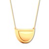 Thumbnail Image 2 of Half Circle Necklace 10K Yellow Gold 18"