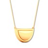 Thumbnail Image 1 of Half Circle Necklace 10K Yellow Gold 18"