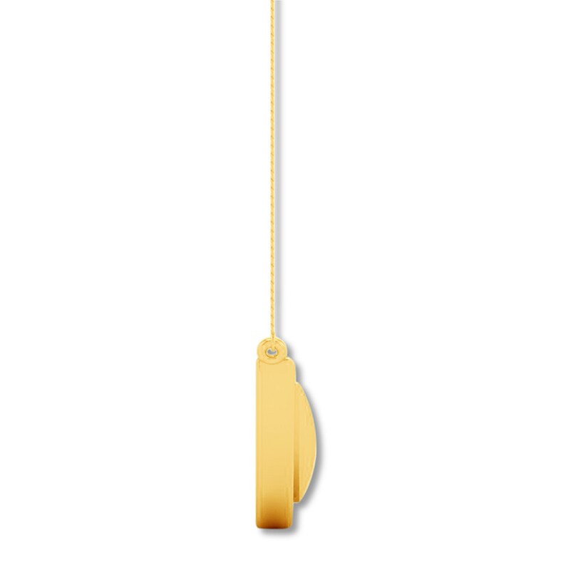 Main Image 3 of Half Circle Necklace 10K Yellow Gold 18"