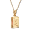 Thumbnail Image 3 of Geometric Motifs Locket Necklace 10K Yellow Gold 18"