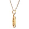 Thumbnail Image 2 of Oval Star Locket Necklace 10K Yellow Gold 18"