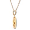 Thumbnail Image 1 of Oval Star Locket Necklace 10K Yellow Gold 18"