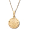 Thumbnail Image 1 of Round Flower Locket 10K Yellow Gold 18"