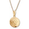 Thumbnail Image 3 of Round Flower Locket 10K Yellow Gold 18"