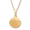 Thumbnail Image 4 of Round Flower Locket 10K Yellow Gold 18"