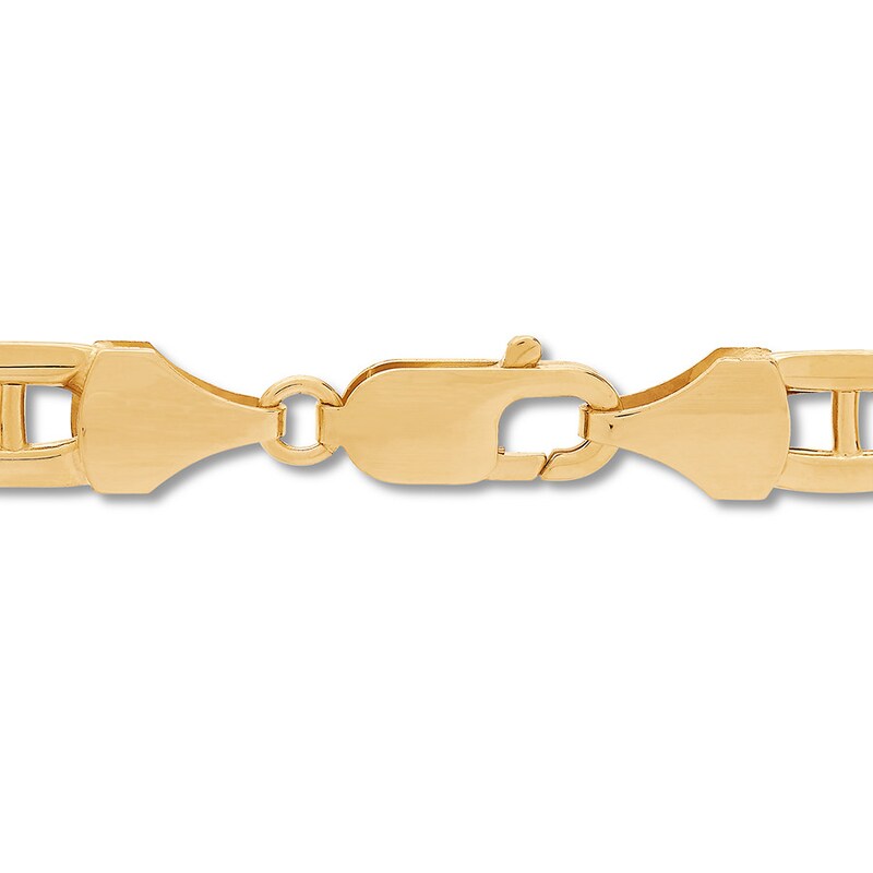 Main Image 2 of Men's Mariner Link Chain Necklace 10K Yellow Gold 22"