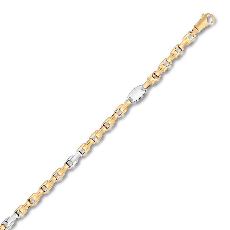 Main Image 2 of Men's Link Chain 14K Two-Tone Gold 24" Approx. 4mm