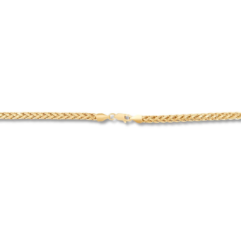 Semi-Solid Franco Chain 10K Yellow Gold 24" Approx. 4.1mm